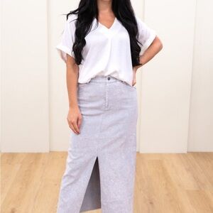 Elegant light blue  Denim Skirt